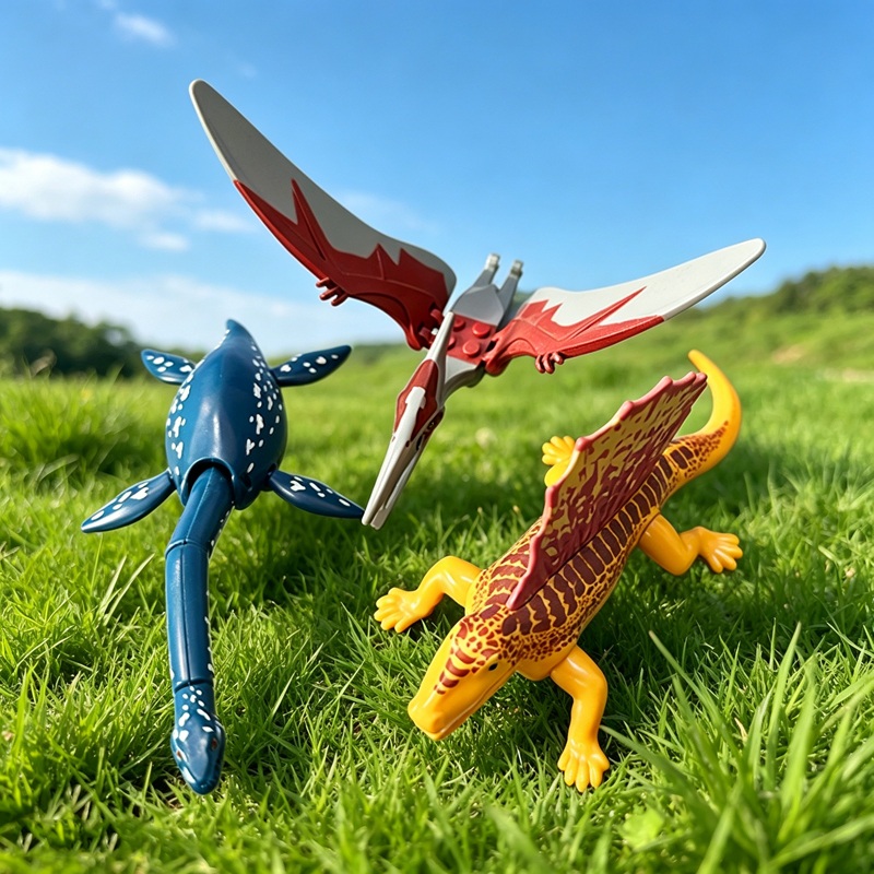 Model Kit Jurassic Park - มินิจูราสสิคไดโนเสาร์เวิลด์ บล็อกตัวต่อไดโนเสาร์ ทีเร็กซ์ เวโลซีแรปเตอร์ ของเล่นเสริมพัฒนาการสำหรับเด็ก ของขวัญสำหรับเด็ก