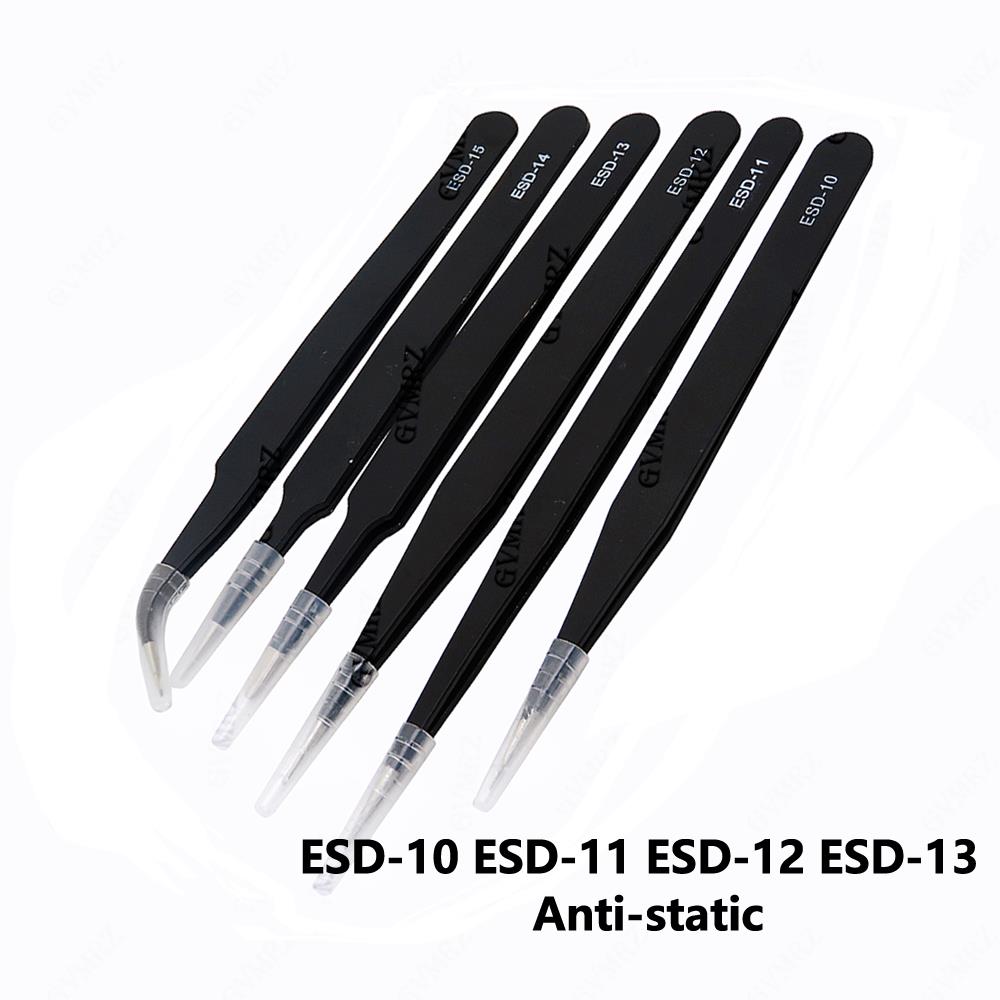 Model Kit Tweezers - 6PCS ชุดแหนบ ESD-10 ESD-11 ESD-12 ESD-13
