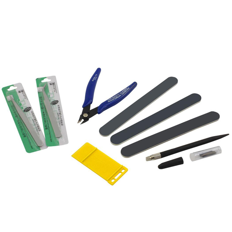 Model Kit Tweezers - A98E-ชุดเครื่องมือช่าง ชุดเครื่องมือพื้นฐานสำหรับงานประดิษฐ์ ชุดเครื่องมืองานอดิเรก ชุดเครื่องมือสำหรับกันดั้ม ชุดเครื่องมือสำหรับสร้างแบบจำลองรถยนต์ ซ่อมแซม