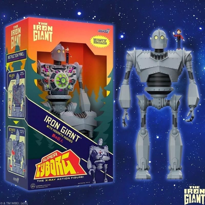 Model Kit Medabots - [มีสินค้า] SUPER7 ฟิกเกอร์ไอรอนแอคชั่นขนาดใหญ่ รุ่นสี 11 นิ้ว