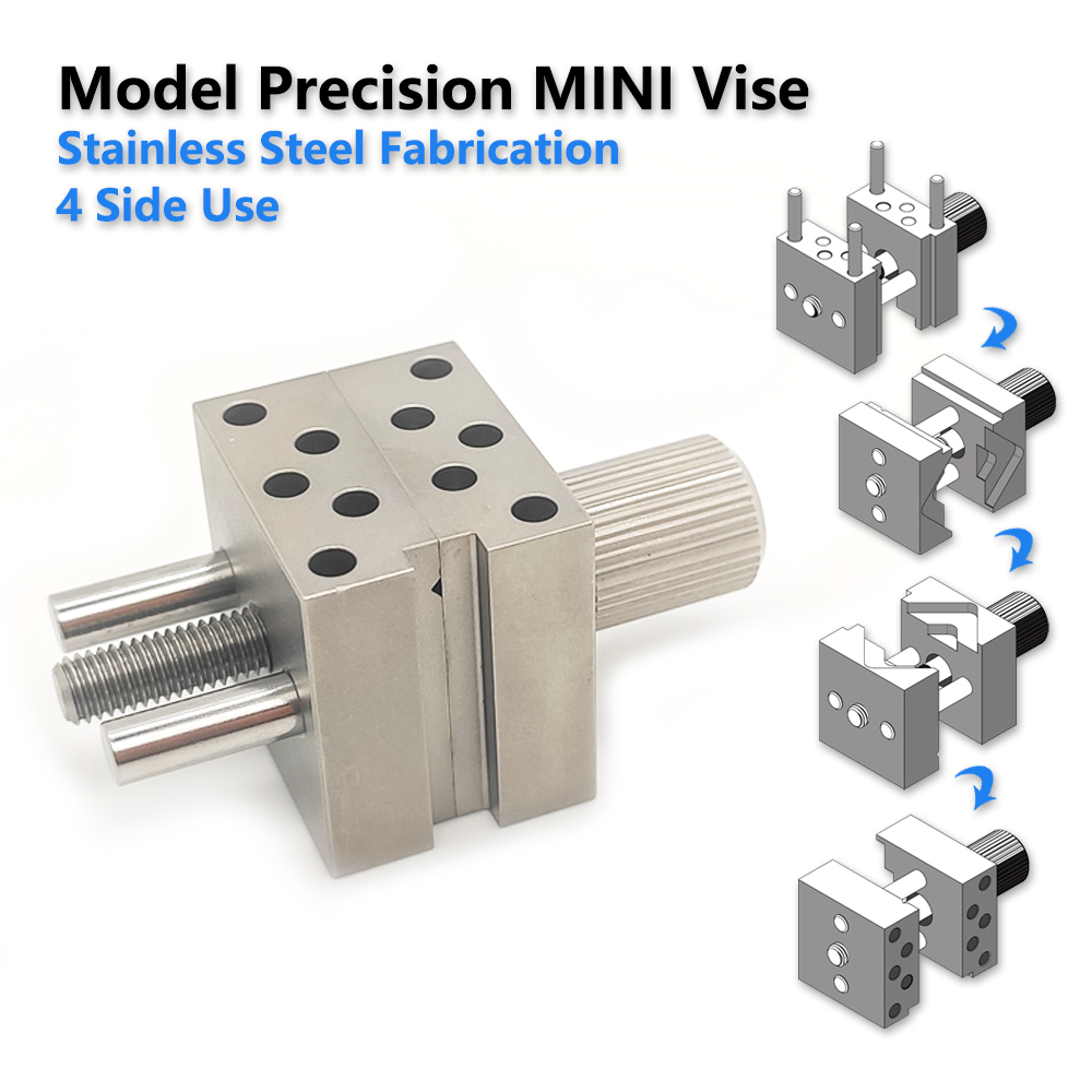 Model Kit Vise - สแตนเลสสตีลความแม่นยําขนาดเล็ก Vise Handheld Bench CLAMP ใช้