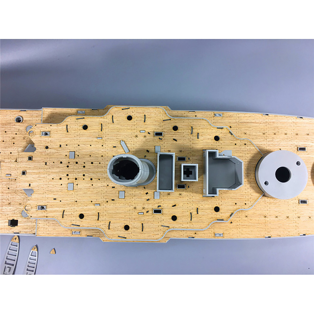 Model Kit Uss Arizona - ไม้ Deck Kit สำหรับ Trumpeter 03701