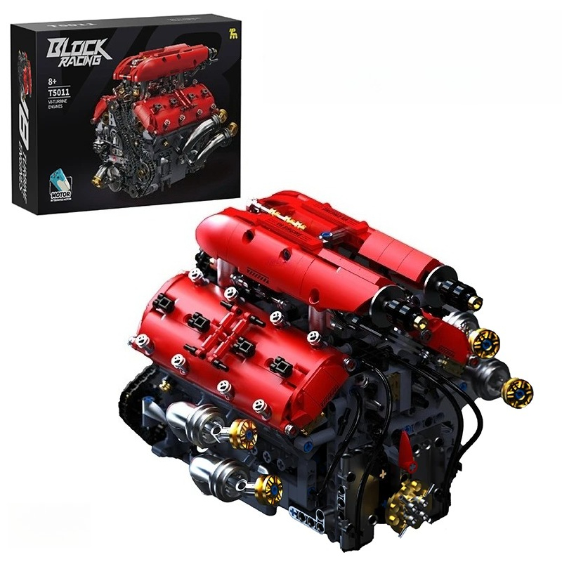 Model Kit V8 Engine - ชุดตัวต่อรถสปอร์ต T5011 1370 ชิ้น รุ่นจำลองเครื่องยนต์ V8