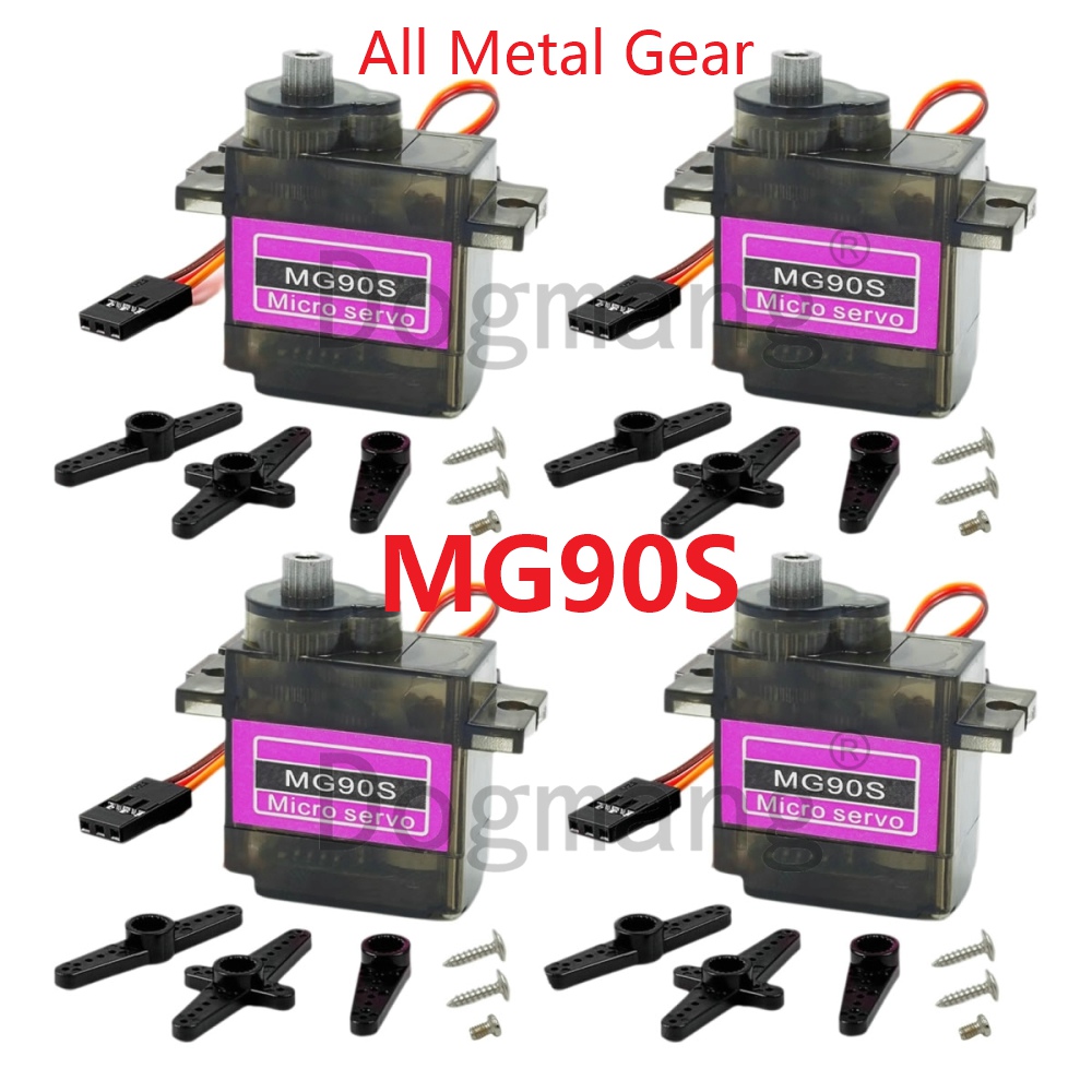 Model Kit Ship - MG90S Servo 1/2/4/10/20/50 Pcs เกียร์โลหะทั้งหมด 9g