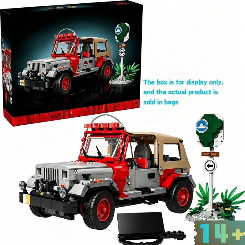 Model Kit Jurassic Park - 1924 ชิ้นจูราสสิค เวิลด์ ซีรีส์ จูราสสิค จี๊ป