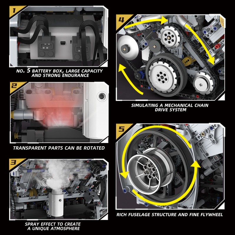 ชุดตัวต่อเครื่องยนต์ V8 แบบมีม - Model Kit V8 Engine บทวิจารณ์และราคา