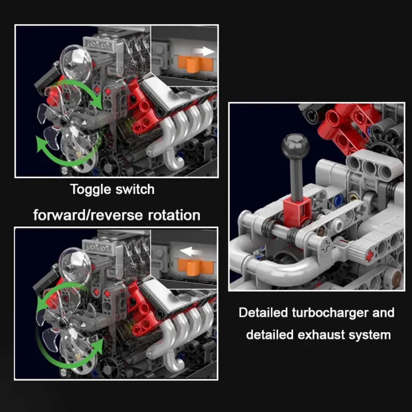 Mold King 10225 V8 เครื่องยนต์ - Model Kit V8 Engine บทวิจารณ์และราคา