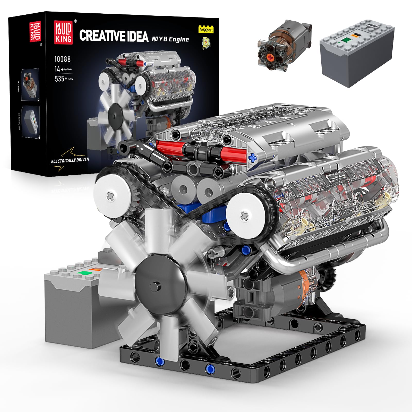ตัวต่อ Mould King 10088 ชุดประ - Model Kit V8 Engine บทวิจารณ์และราคา