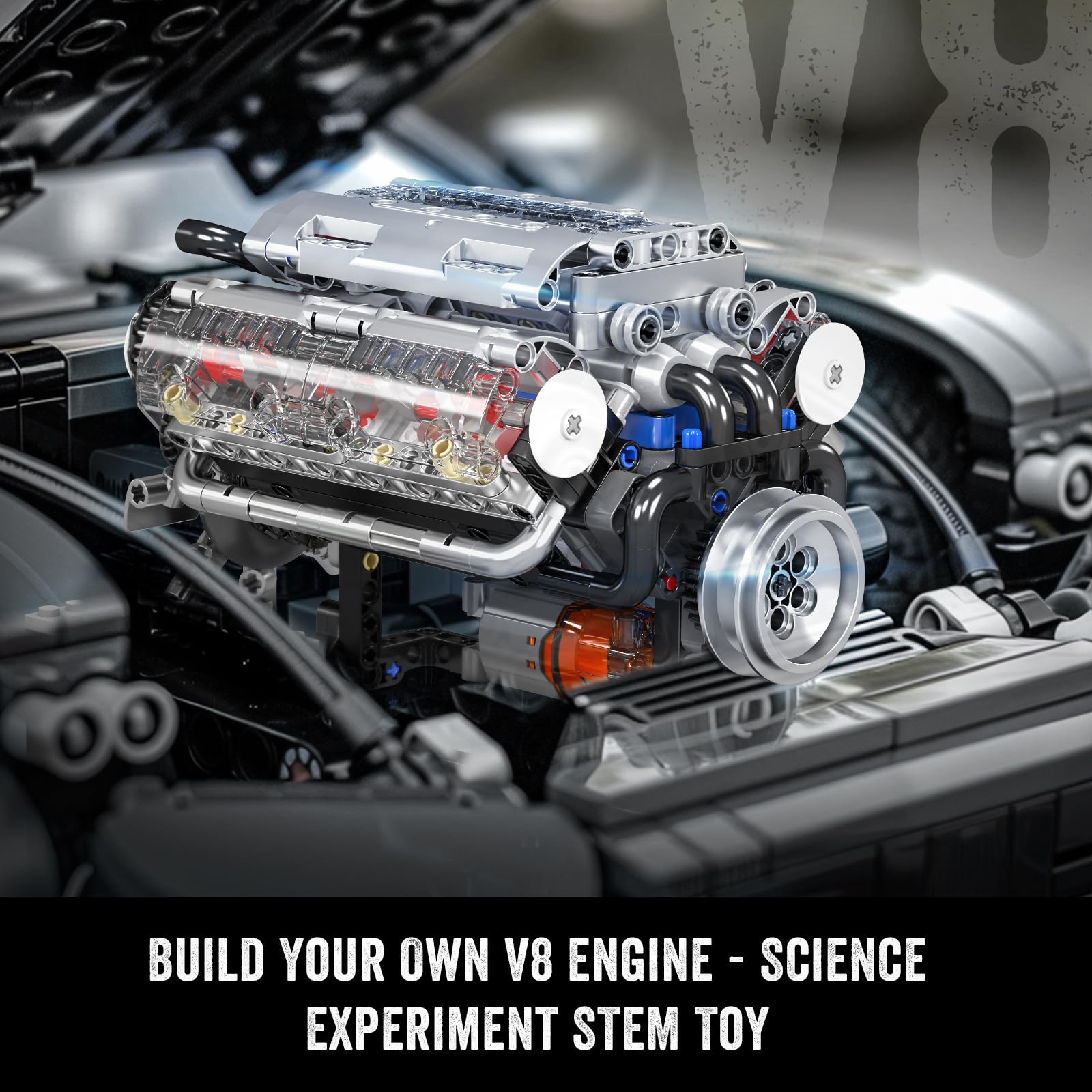 ตัวต่อ Mould King 10088 ชุดประ - Model Kit V8 Engine บทวิจารณ์และราคา