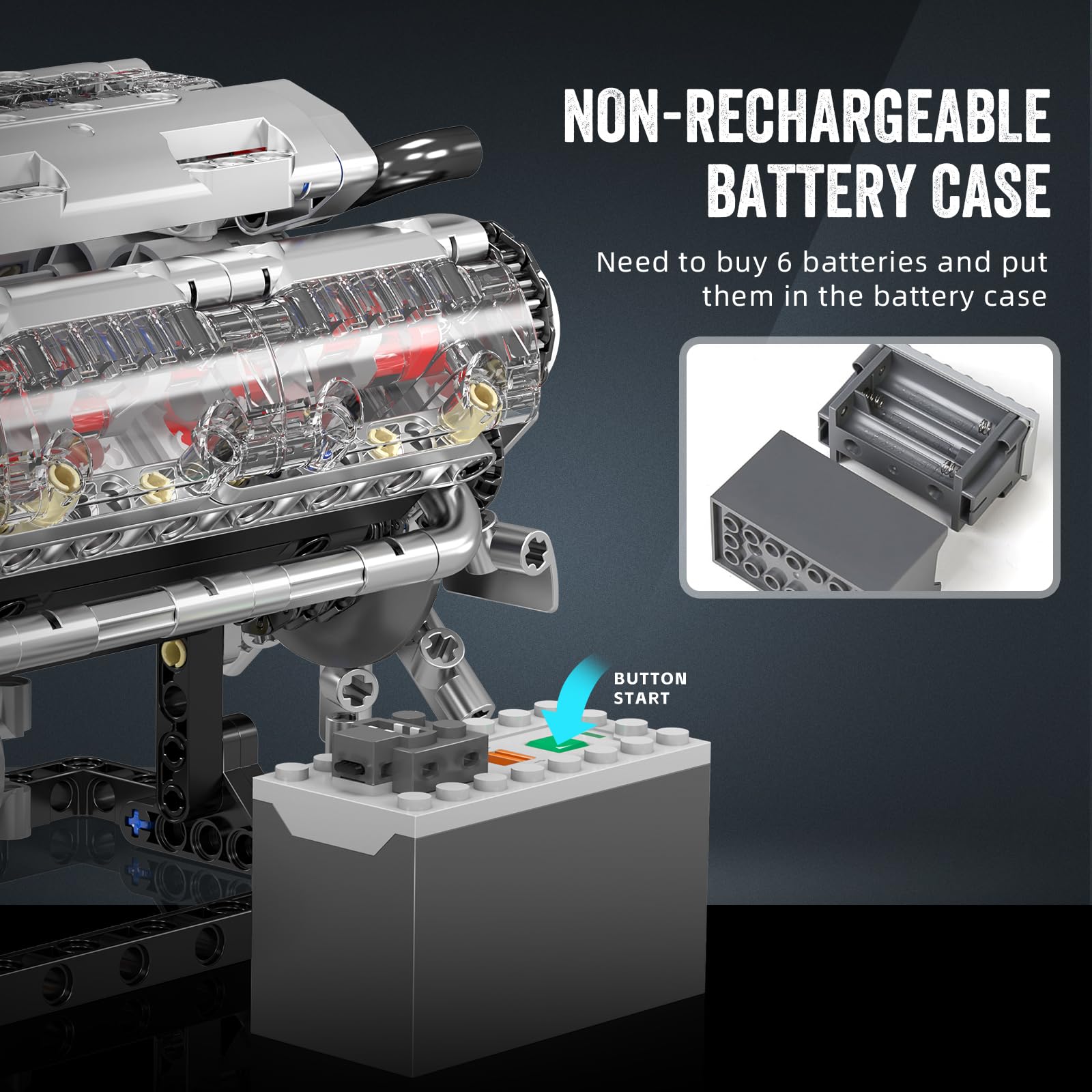 ตัวต่อ Mould King 10088 ชุดประ - Model Kit V8 Engine บทวิจารณ์และราคา