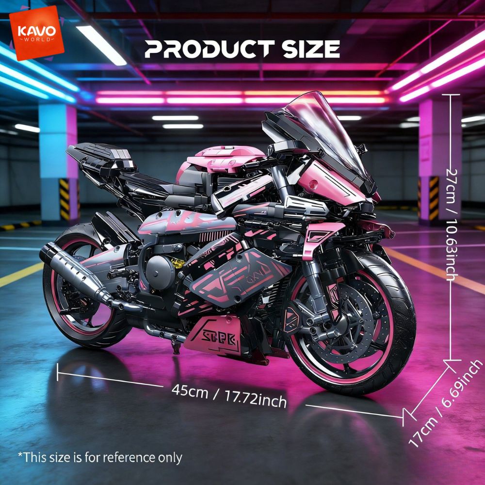 KAVOWORLD ชุดตัวต่อรถมอเตอร์ไซ - Model Kit Motor Nuclear บทวิจารณ์และราคา
