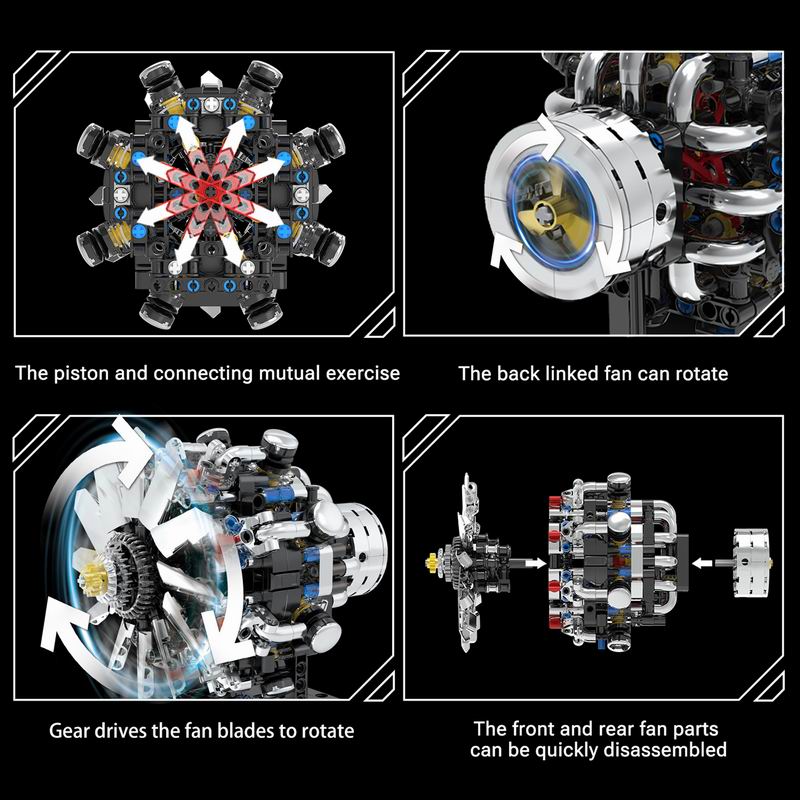 ชุดตัวต่อเครื่องยนต์ G8910 Avi - Model Kit V8 Engine บทวิจารณ์และราคา