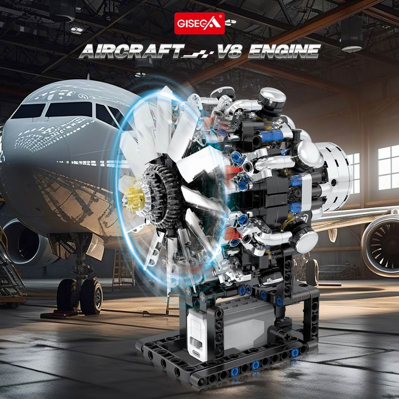 ชุดตัวต่อเครื่องยนต์การบิน G89 - Model Kit V8 Engine บทวิจารณ์และราคา