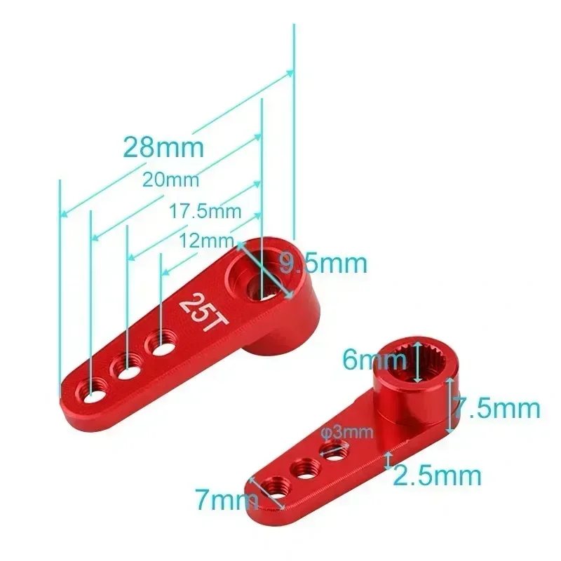 NEEBRC 25T โลหะ Servo Arm 3 หล - Model Kit Ship บทวิจารณ์และราคา