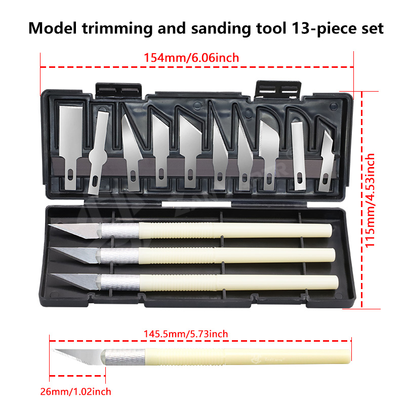3D ชุดเครื่องมือขัดมีดแกะสลักช - Model Kit Cutter บทวิจารณ์และราคา