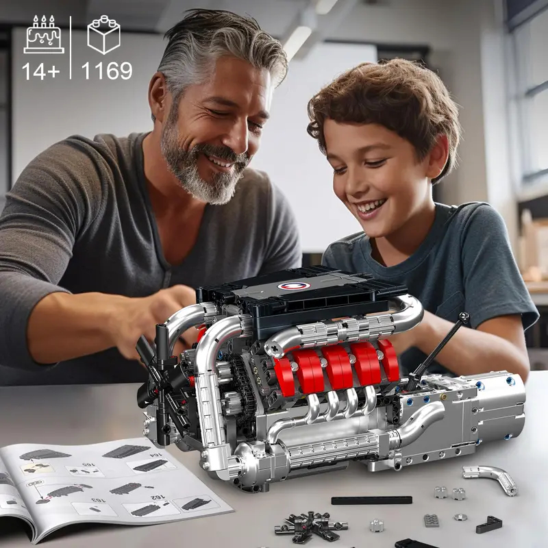 Mould King 10203 ชุดประกอบเครื - Model Kit V8 Engine บทวิจารณ์และราคา