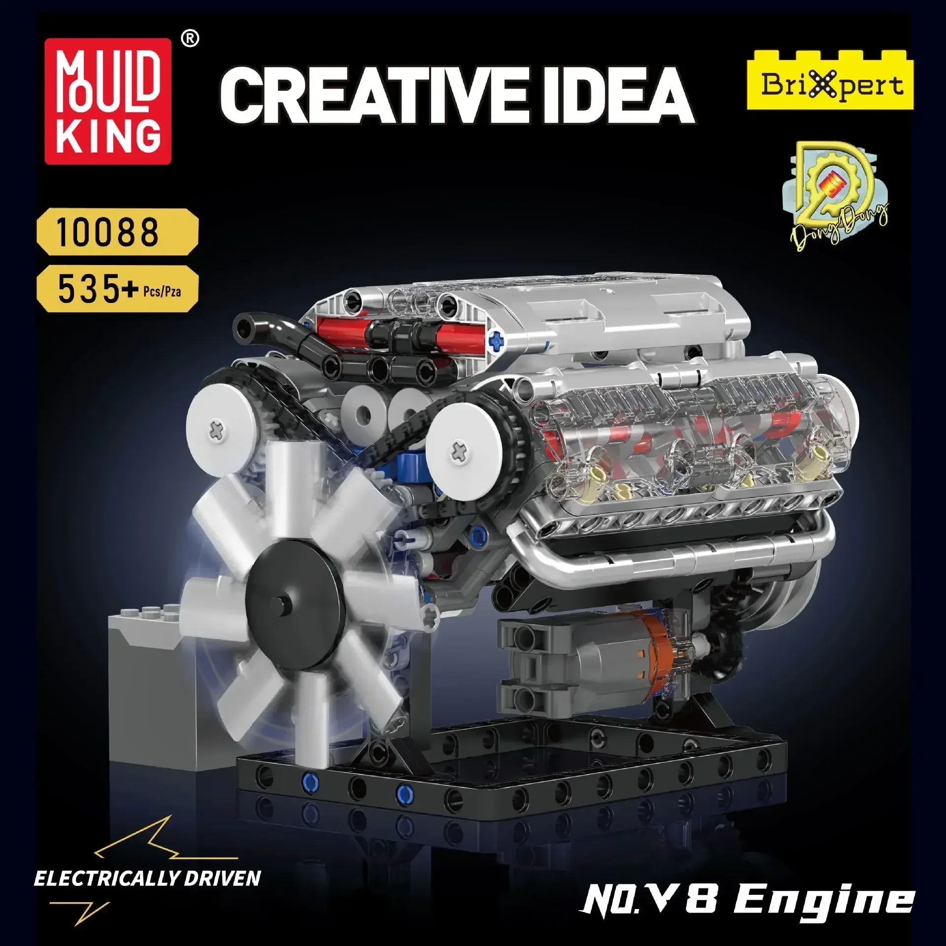 Mold King V8 เครื่องยนต์ Build - Model Kit V8 Engine บทวิจารณ์และราคา