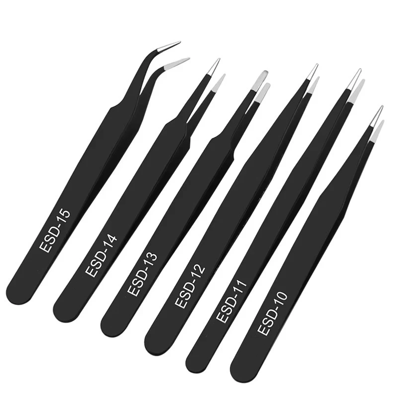 ชุดแหนบสแตนเลสป้องกันไฟฟ้าสถิต - Model Kit Tweezers บทวิจารณ์และราคา