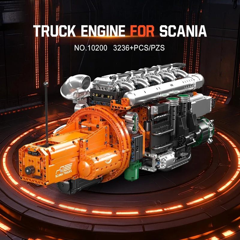 ชุดตัวต่อโมเดลเครื่องยนต์รถบรร - Model Kit V8 Engine บทวิจารณ์และราคา