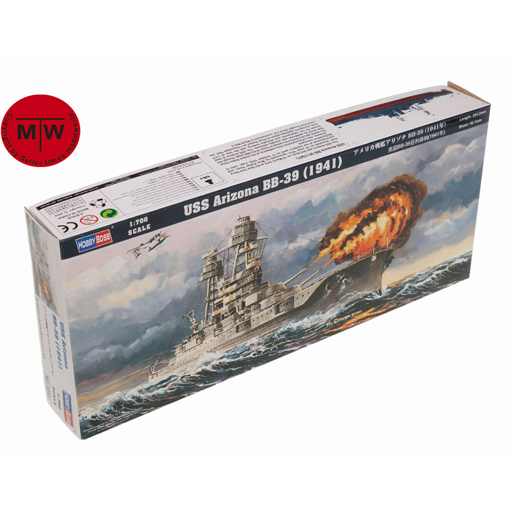 HobbyBoss 83401 1/700 Scale US - Model Kit Uss Arizona บทวิจารณ์และราคา