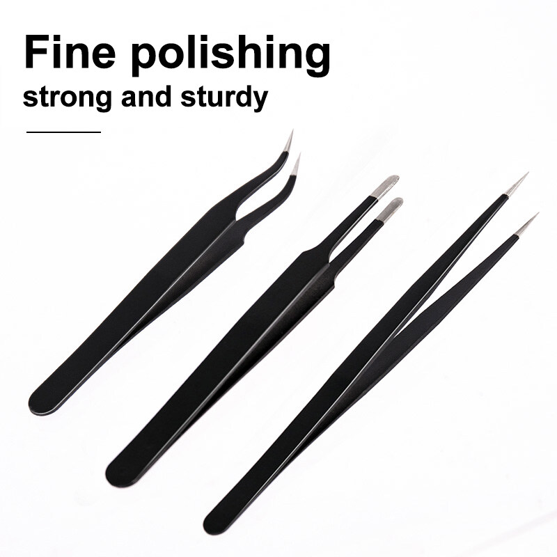 Deli ชุดแหนบสแตนเลสเกรด3ชิ้นสำ - Model Kit Tweezers บทวิจารณ์และราคา
