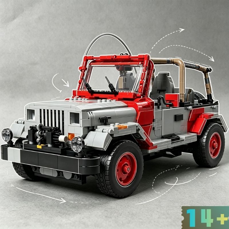 1924 ชิ้นจูราสสิค เวิลด์ ซีรีส - Model Kit Jurassic Park บทวิจารณ์และราคา